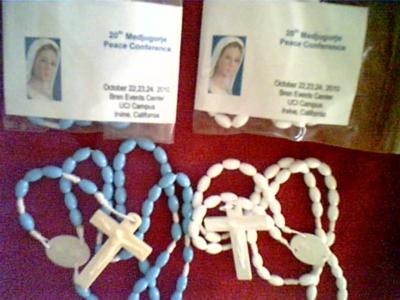 this was the kind of Rosaries I donated during the 20th Medjugorje Peace Conference held in Irvine, California