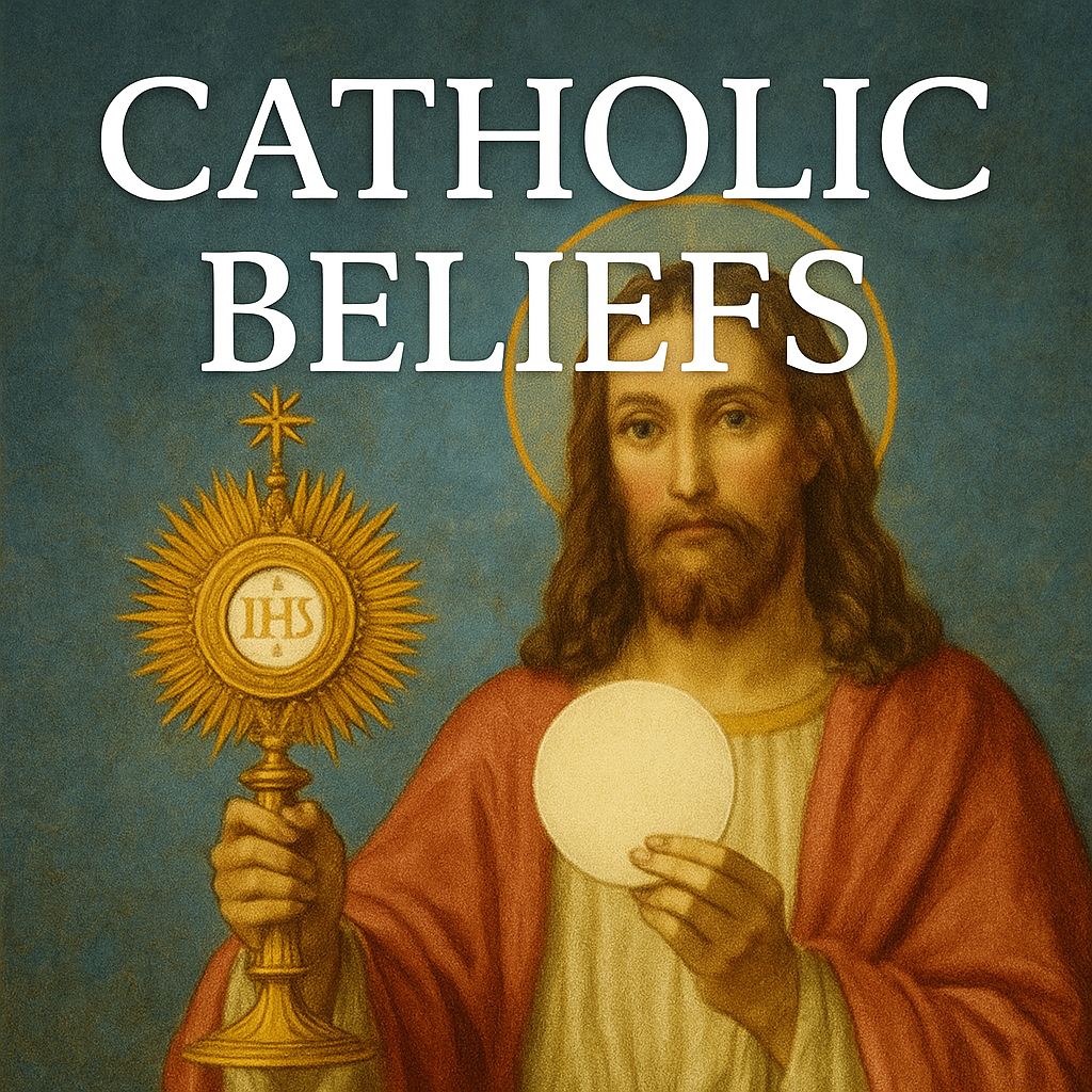 Our Catholic Beliefs.  Jesus in the Holy Eucharist.